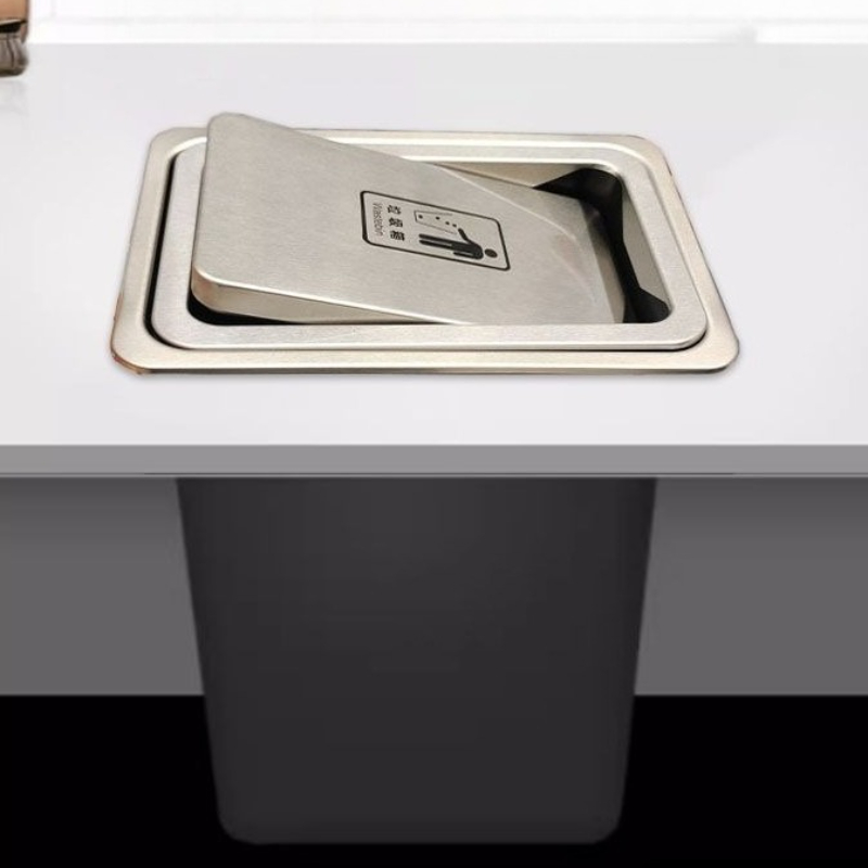 Compost Bin Countertop - Household Trash Cans Kitchen Countertop Embedded