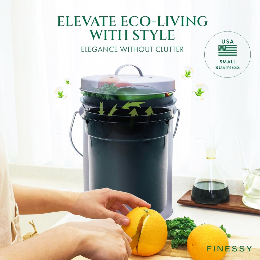 Indoor Compost Bin Kitchen Odo - Compost Bin Countertop incelemesi ve fiyatı