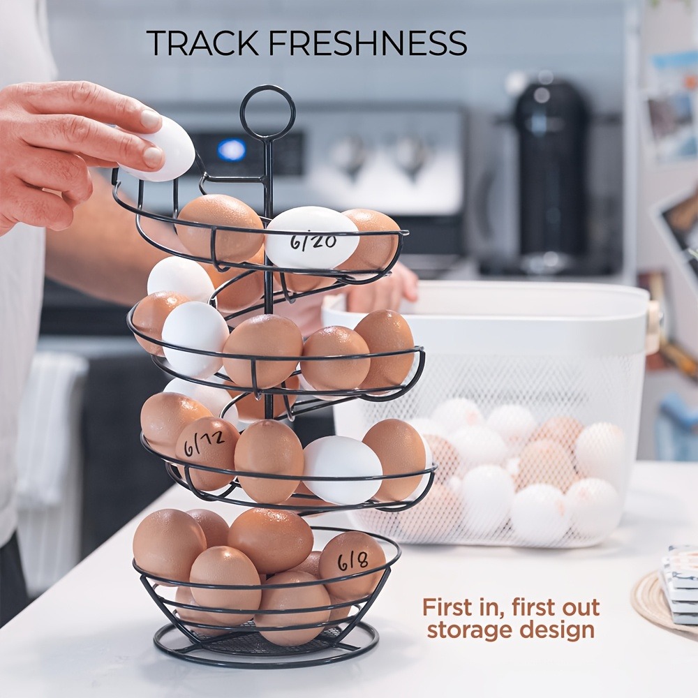 Metal Wire Spiral Egg Holder,  - Compost Bin Countertop incelemesi ve fiyatı