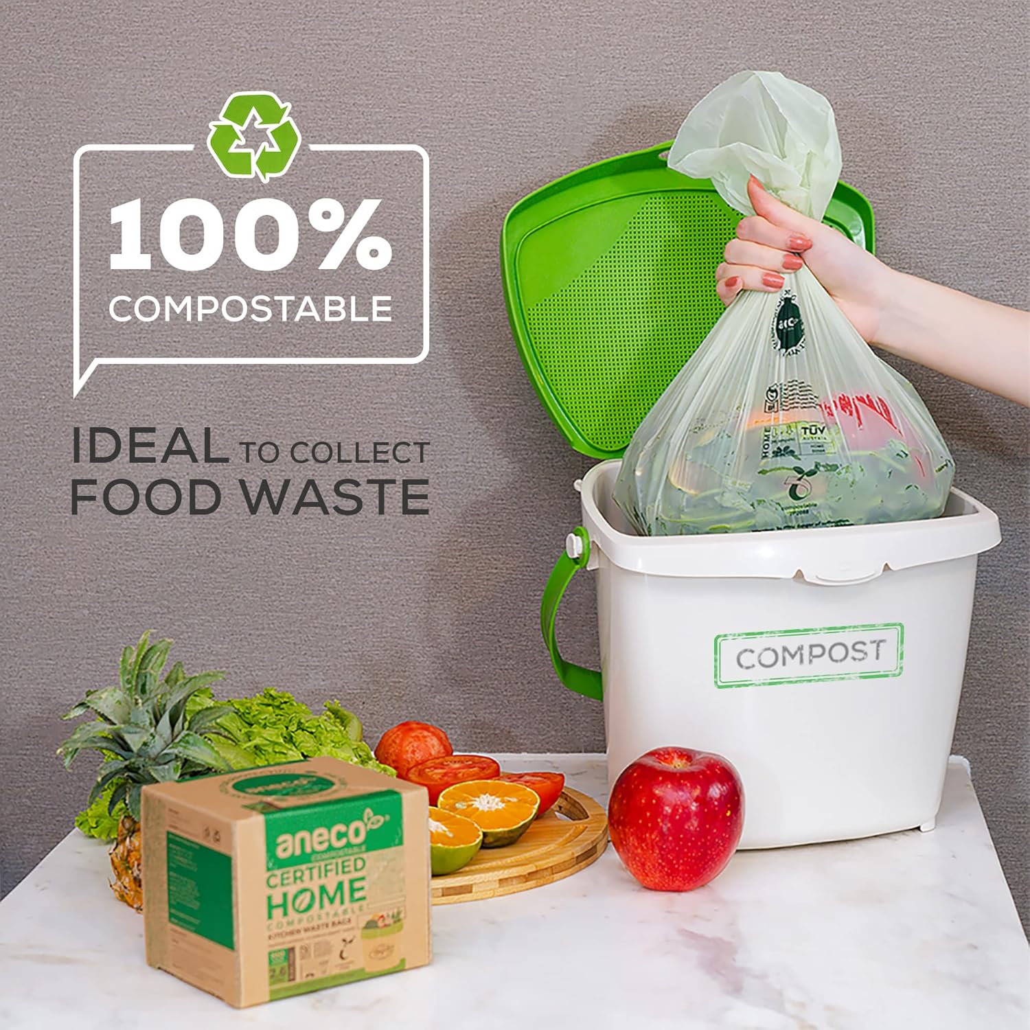 110 Count Compostable Bags 2.6 - Compost Bin Countertop incelemesi ve fiyatı