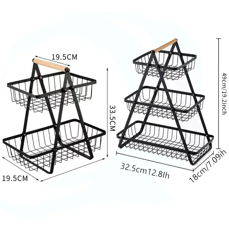 2/3 Tiers Countertop Fruit Bas - Compost Bin Countertop incelemesi ve fiyatı